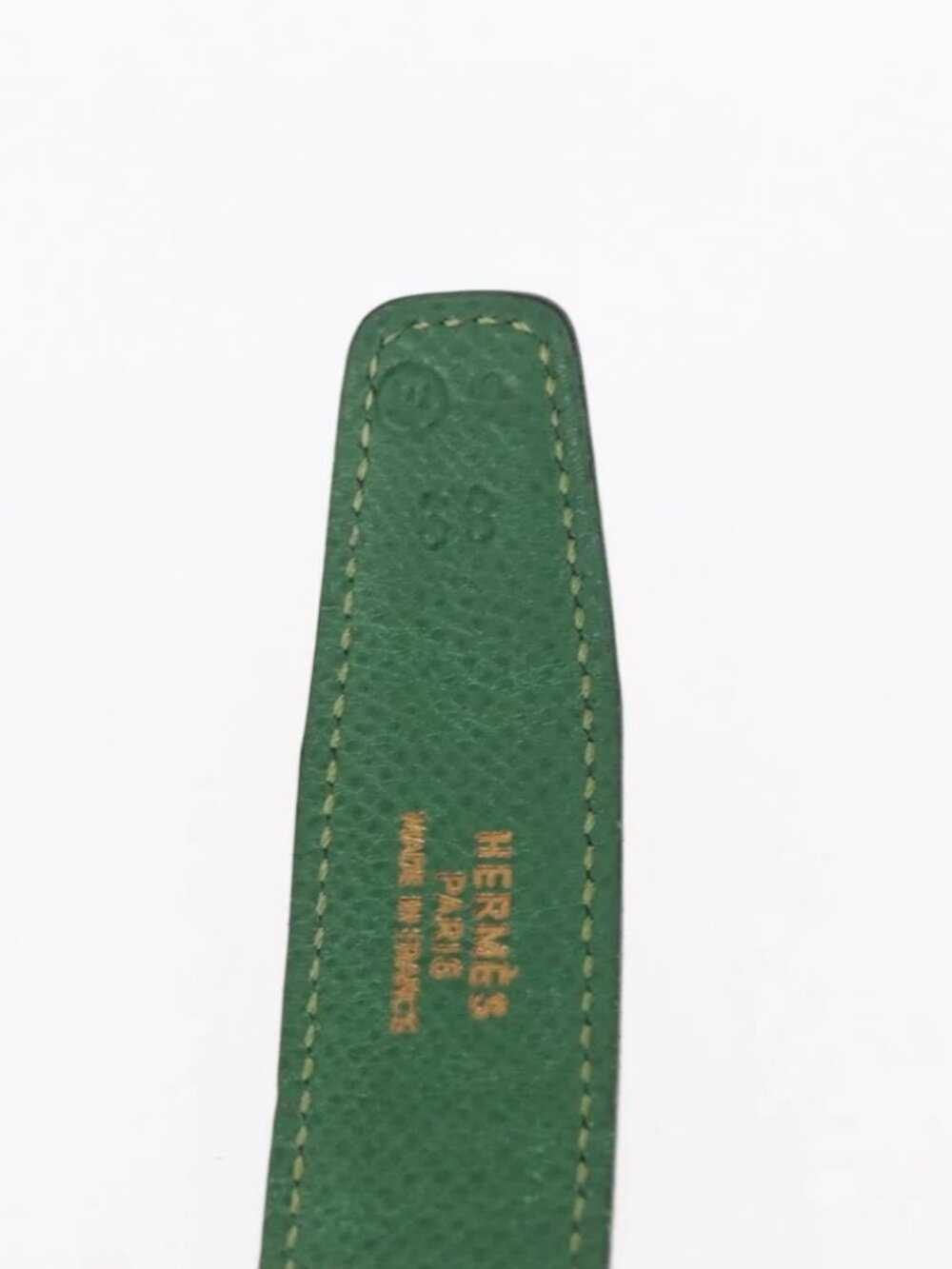 HERMES Constance Belt Leather 28.7" Red Auth - Picture 11 of 11